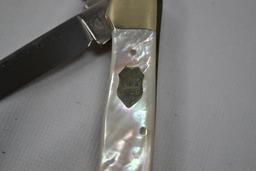 Premium Quality Hammer Forged Solingen Germany Knife, Mother of Pearl Handle, #GXSSP, 3 3/4"
