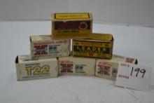 Winchester 22LR Ammo, 3 Super X Extra Power, 1 T22, 1 Lead Stainless and 1 Rim Fire