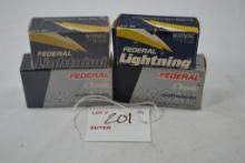 2 Boxes of Federal Lightning 22LR and 2 Boxes of 22LR Classic Ammo 4xbid