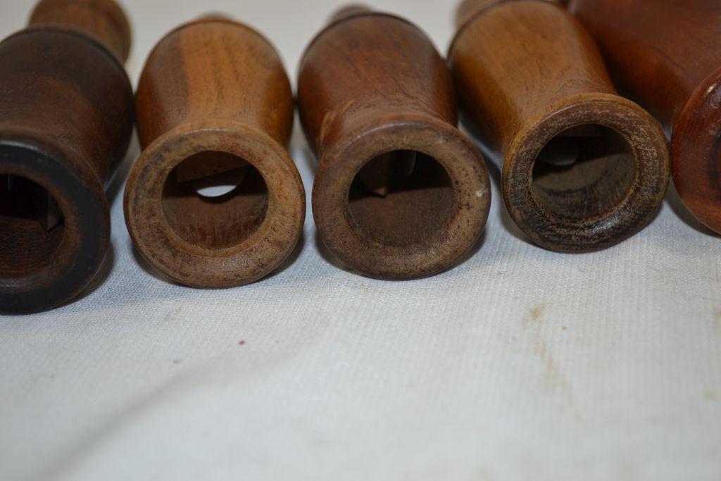 Group of Wooden Unmarked Duck Calls
