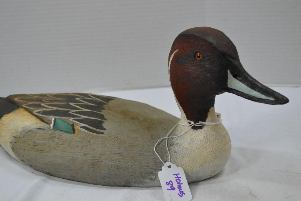 Wooden Duck Decoy; 15" Long