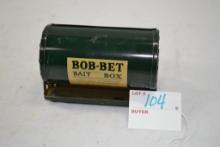 Bob-Bet Bait Box; Walter S. Cole Good Condition