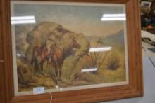 28"x 22" Framed Print "The Apache" by Frederic Remington