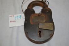 Winchester #46 5" Cast Iron Lock with Key