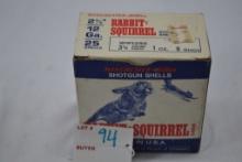 Winchester Rabbit & Squirrel 12 Gauge Ammo, 25 Shells 2-3/4" 6 Shot