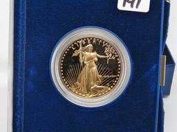 $50 Gold One Troy Ounce American Eagle Proof 1986-W