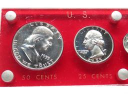 1955 Proof set w/box in Capital holder some toning Nice