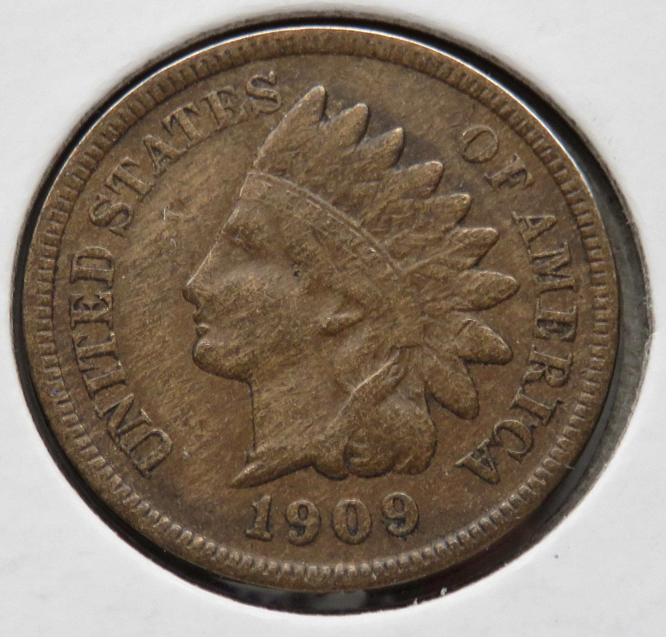 Indian Cent 1909-S CH Very Fine (Key date)