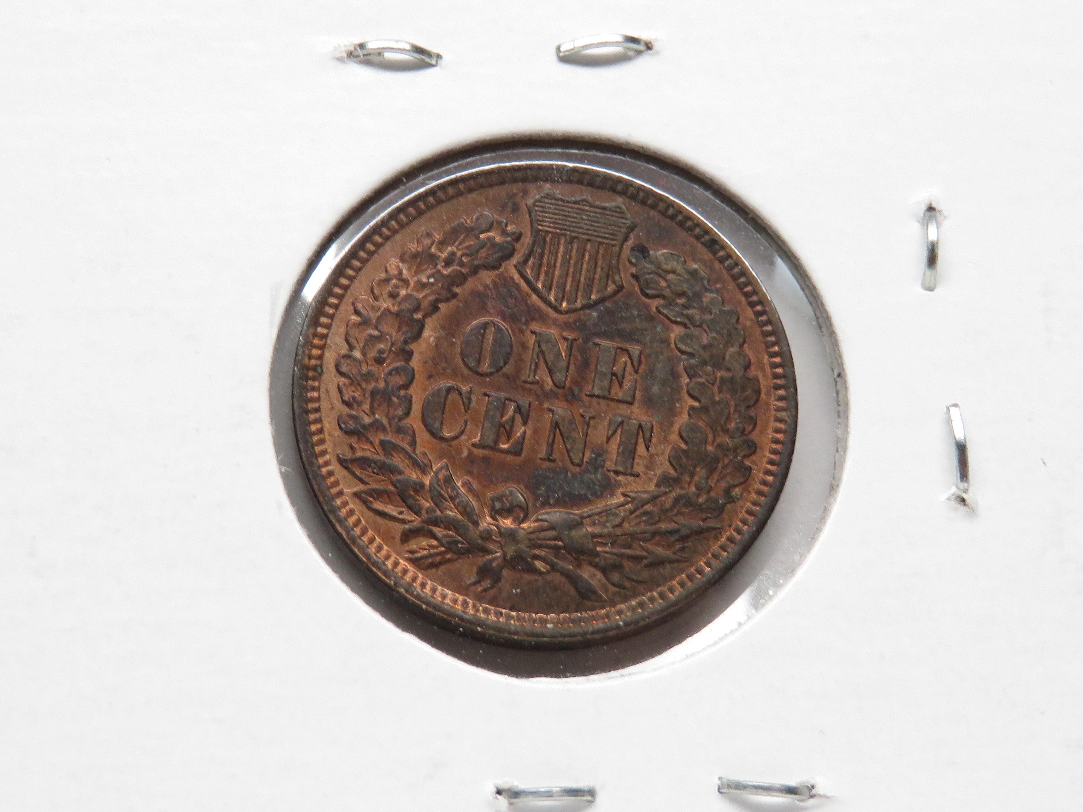 2 CH BU Indian Cents: 1897, 1899 toning