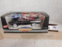 Ertl 1957 Chevy Bel Aire American Muscle Toy Car, 1:18 Metal Die Cast.