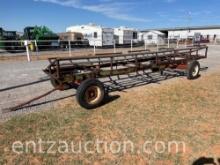 4 BALE HAY TRAILER, 4 WHEEL CHASSIS, INDIVIDUAL