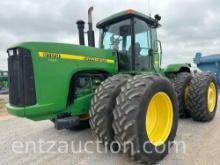 1997 JD 9100 TRACTOR, C&A, 4WD, 3 REMOTES,