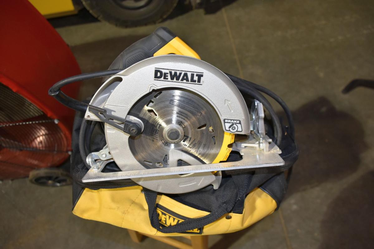 Dewalt 7.25'' Circular Saw, Used, With Job Bag