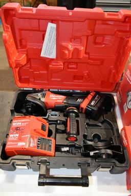 Milwaukee M18 4.5/5'' Battery Powered Right Angle Grinder, New In Hardcase