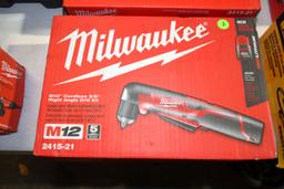 Milwaukee M12 Cordless, 3/8'' Right Angle Drill Kit, New In Box