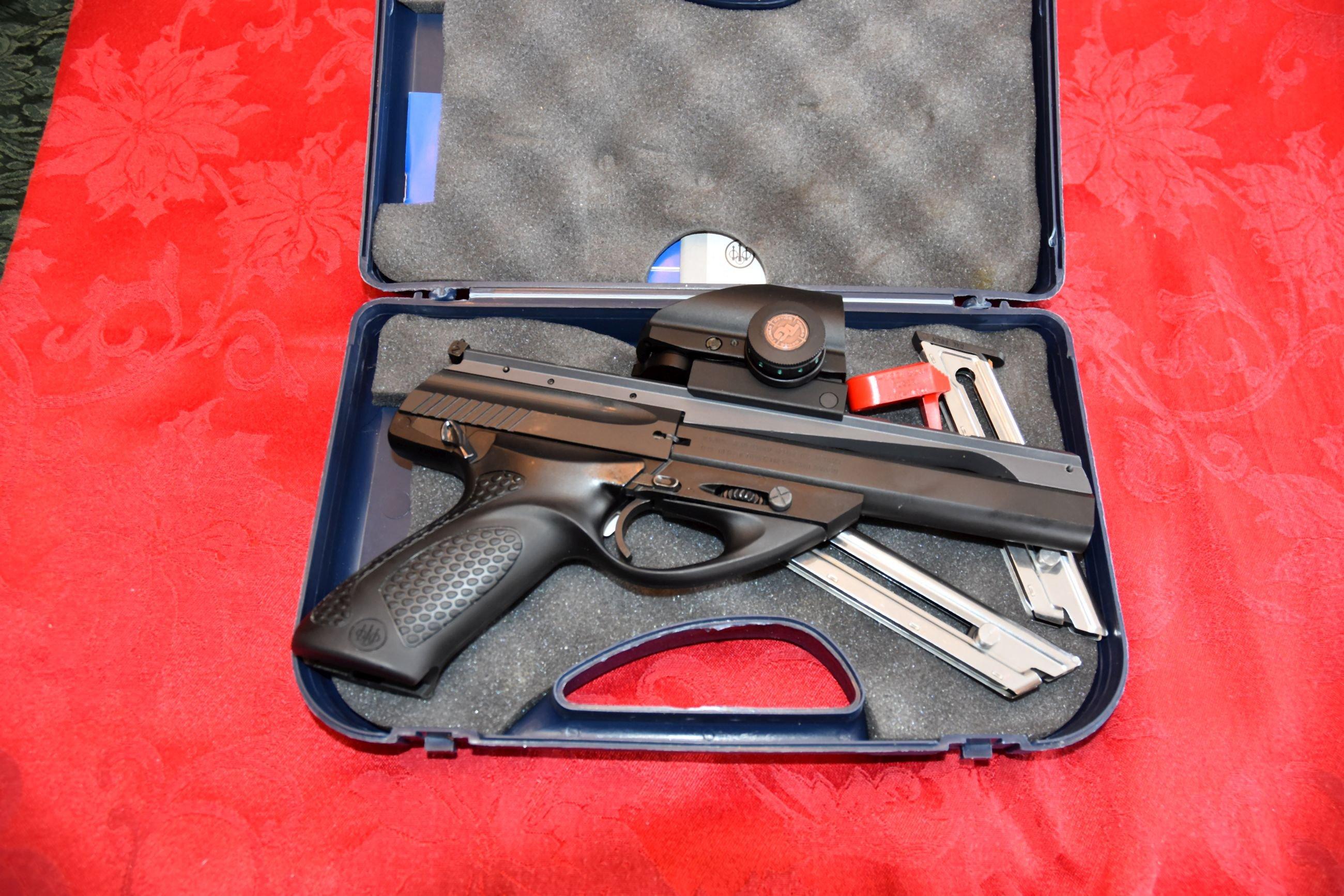 Beretta U22 Pistol, 2 Magazines, TruGlow Scope, Unfired, Case