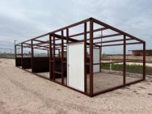 16x48 livestock barn with 12x16 tack room