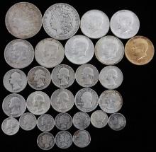 LOT 90% SILVER US CONSTITUTIONAL COINS FV $9