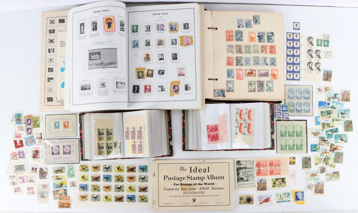 LARGE STAMP LOT AND INDEPENDENCE US STAMP ALBUM