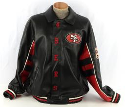 SAN FRANCISCO 49ERS NFL LEATHER LETTER JACKET