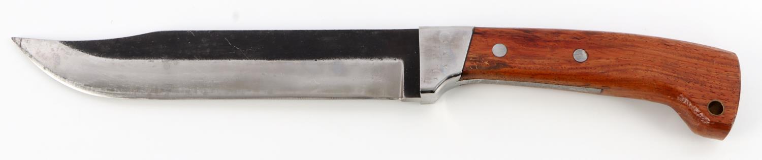 CUSTOM BOWIE KNIFE WITH WOOD SHEATH