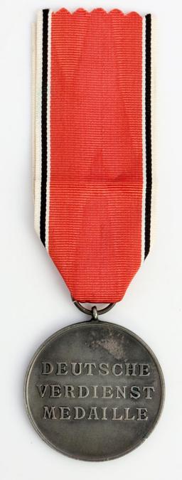 WWII GERMAN REICH SILVER MEDAL OF MERIT 8TH CLASS