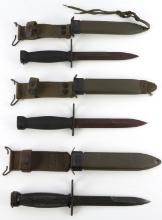 3 WEST GERMAN CONTRACT M7 BAYONET LOT M8 SCABBARD
