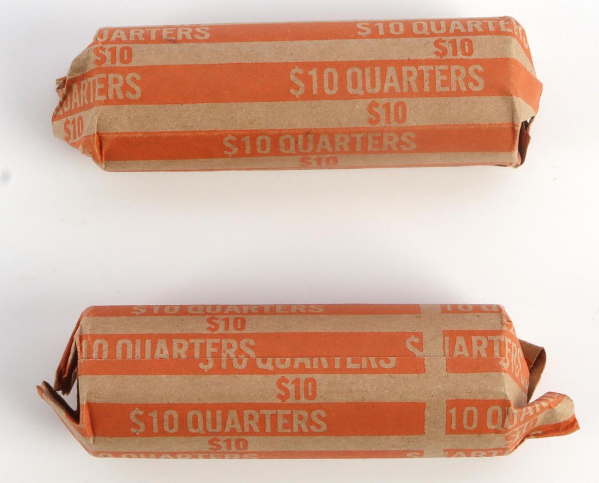 $20 FACE 90% SILVER ROLL OF WASHINGTON QUARTERS