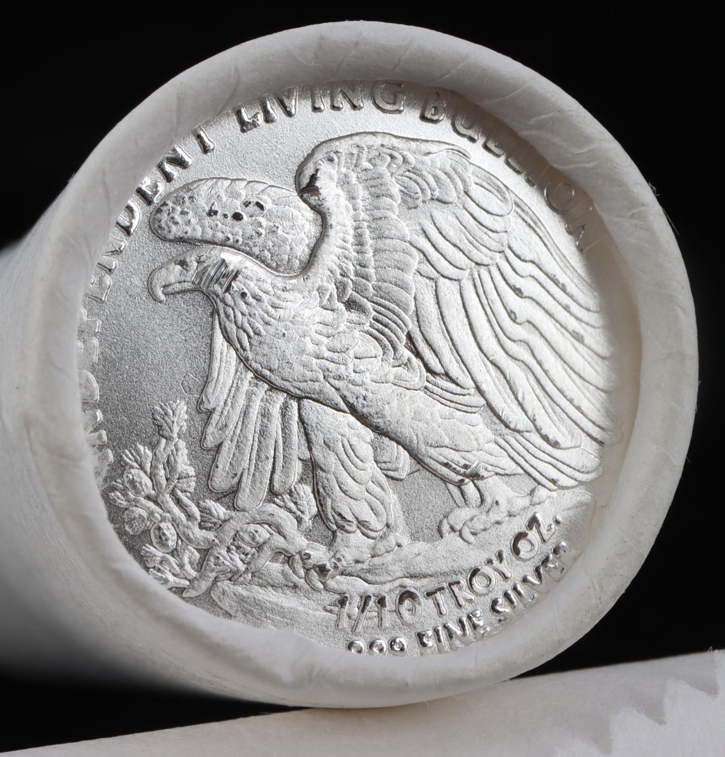 100 1/10TH OZ WALKING LIBERTY SILVER COIN ROUNDS