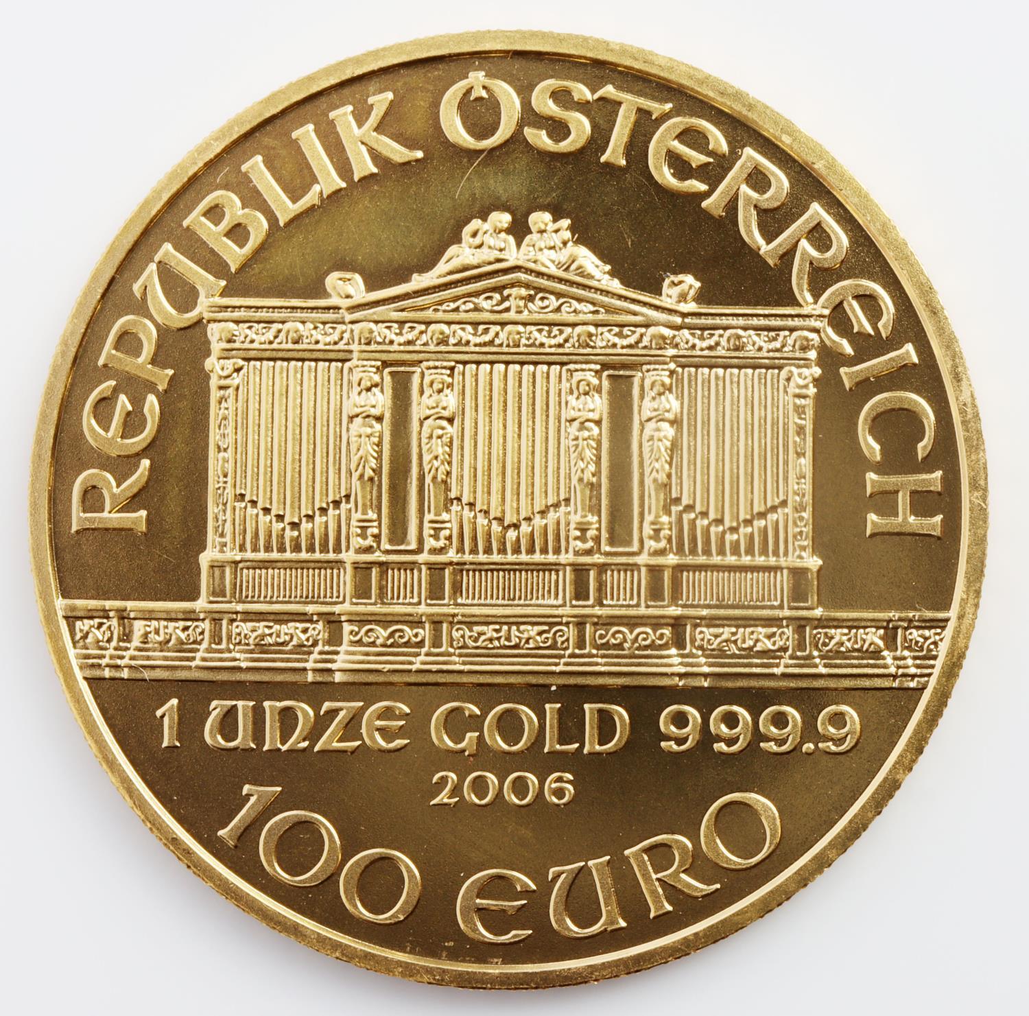 1 OZ AUSTRIA PHILHARMONIC GOLD BULLION COIN