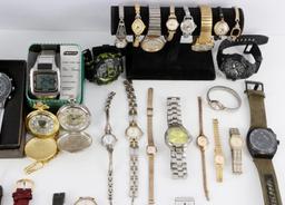 POCKET WATCH & WRIST WATCH PARTS AND RESALE LOT