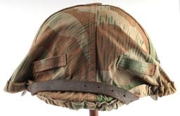 WWII GERMAN THIRD REICH M42 HELMET WITH COVER