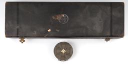 WWII GERMAN SS DAGGER CASE AND SS PAPER WEIGHT