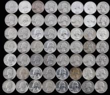 $14 FACE 90% SILVER COIN LOT QUARTERS SOME BU