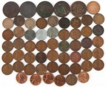 U.S. 1C TWO CENT FLOWING HAIR COIN LOT 1808 -1974S