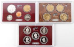 3 2010 4 2011 SILVER PROOF SET LOT OF 7
