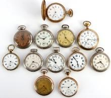 12 EARLY TO MID 20TH CENTURY POCKET WATCHES