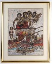 THEO TOBIASSE LE SIGNED VINTAGE LITHOGRAPH