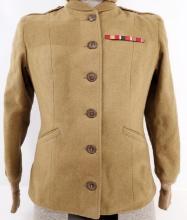 WWII WOMENS ARMY CORPS JACKET AND BRITISH CAP