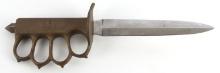 WWI US AEF 1918 KNUCKLE DUSTER TRENCH KNIFE REPRO