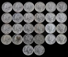 26 MERCURY DIMES SILVER COIN LOT 1935 TO 1944