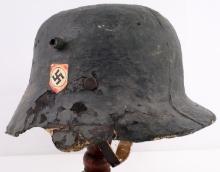 WWII GERMAN REICH CHILDREN'S NSDAP SS M18 HELMET
