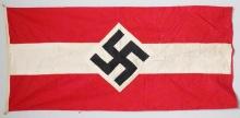 WWII GERMAN REICH HITLER YOUTH BANNER FLAG