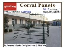 NEW STEELMAN (54) 10x5FT CORRAL PANELS
