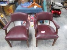 2 OFFICE ARM CHAIRS