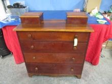 EARLY 1800'S 4 DRAWER CHEST BY J. T. MAYBERRY