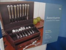 REED AND BARTON HAND CRAFTED FLATWARE CHEST NEW IN BOX