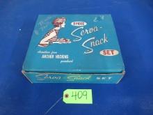 ANCHOR HOCKING SERVI SHACK SET IN ORIGINAL BOX