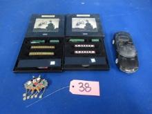 DIE CAST CAMERO 228, MINI TRAINS, TRADING PIN, MISC.