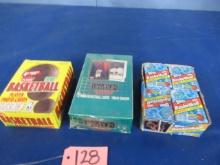 3 BOXES FLEER 1990  & 91 SKYBOX TOPPS